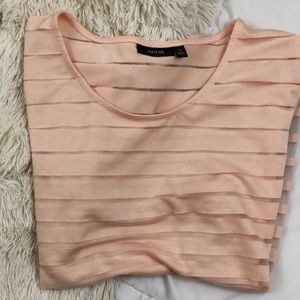 Pink, semi see through blouse